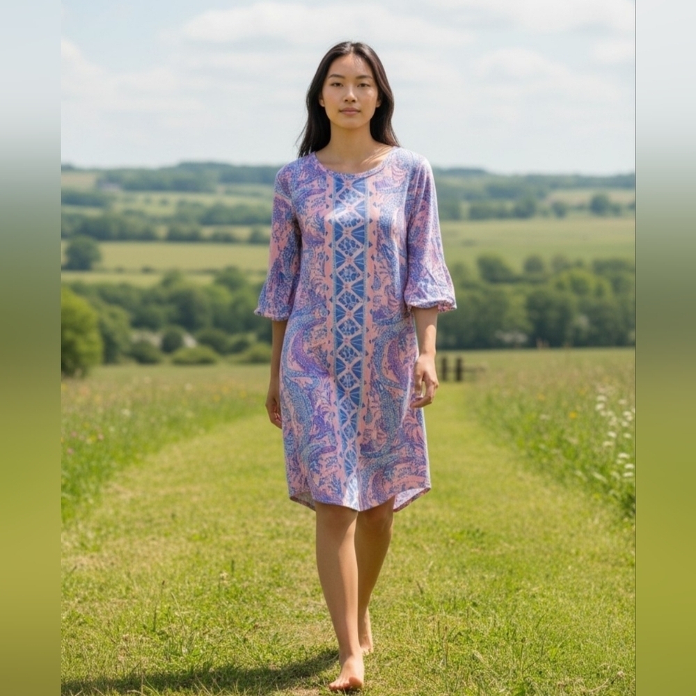 Lilly Pulitzer Preston Dress Coastal Blue XS NWT